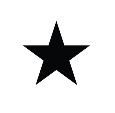 black star vector