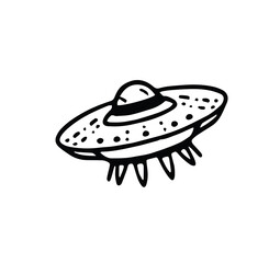 ufo in space vector