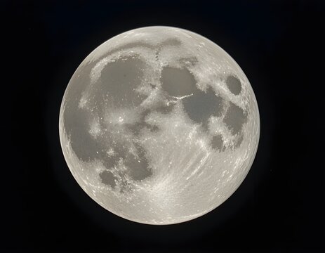 Full moon in the night. Science category. - Powered by Adobe