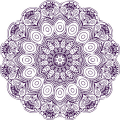 Beautiful flower art and mandala vector design
