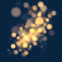 Fototapeta premium Abstract golden bokeh lights on dark background. (2)