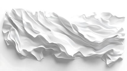 Obraz premium Light fabric folds with intricate shadow play ideal for blending 