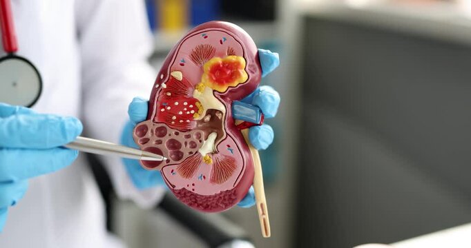 This detailed kidney model is designed for education, highlighting its anatomy and the health benefits it offers