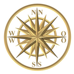 Goldener Globus Kompass   Anker  Windrose  Steuerrad  Segelschiff