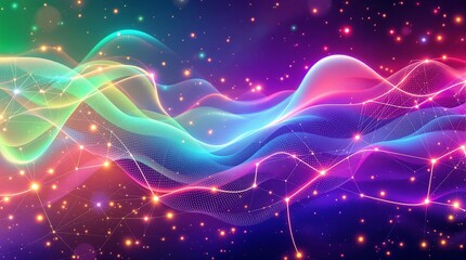 Fototapeta premium A Gradient Abstract Background, Colorful Fluid Shapes illustration Design, Modern Abstract Art with Rainbow Colors and Smooth Flowing Lines, High-Resolution Gradient Texture Isolated Background.