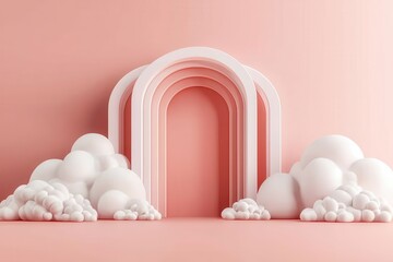 Fototapeta premium Transforming tomorrow cloud technology in a digital data environment