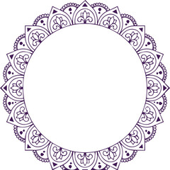 Beautiful flower art and mandala vector design