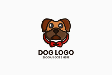 Dog Logo Template. Vector Illustration
