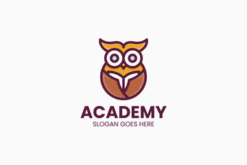 Owl Academy Logo. Vector Illustration