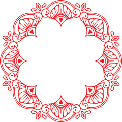 Beautiful flower art and mandala vector design