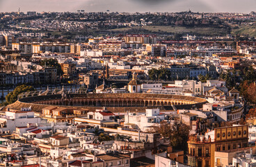 Aerial view of Seville.