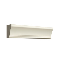 3d render of cornice, profile, cornice concept