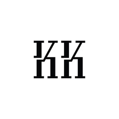 Obraz premium KK monogram logo design letter text name symbol monochrome logotype alphabet character simple logo