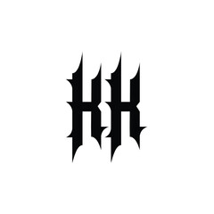 KK monogram logo design letter text name symbol monochrome logotype alphabet character simple logo