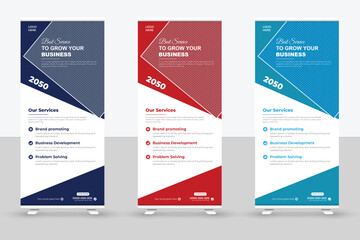 Business roll up Banner unique design template