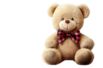 Obraz premium toy teddy isolated on white background 