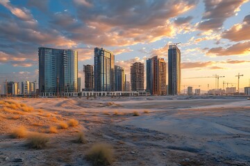 The Dubai Skyline with Its Iconic Modern Architecture.