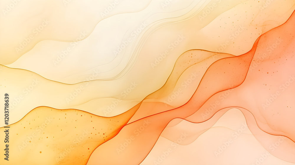 Poster freeform abstract background using soft warm colors in the concept of summer.