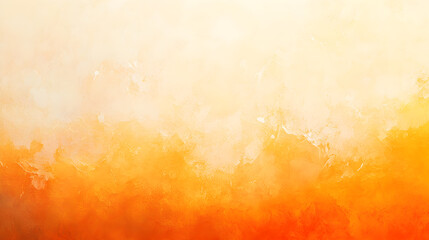 Uneven grunge background with soft gradient shades of orange and yellow in the concept of summer.