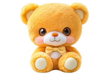 toy teddy isolated on white background	