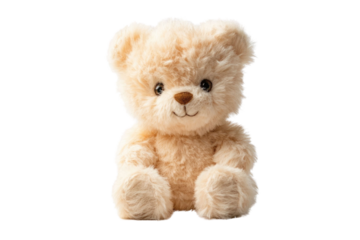 toy teddy isolated on white background	