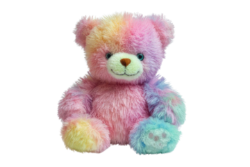 toy teddy isolated on white background	