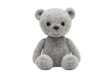 toy teddy isolated on white background	