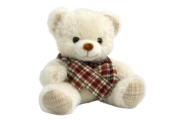 toy teddy isolated on white background	