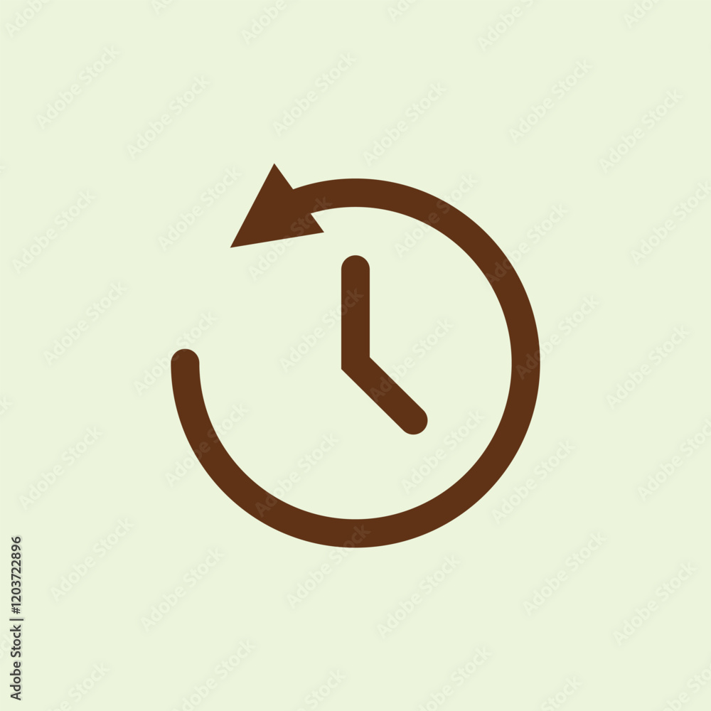 Poster time icon. clock icon. time icon on background for graphic and web design. creative illustration con