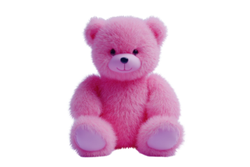 toy teddy isolated on white background	