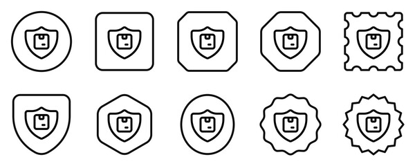 Editable package protection, insurance vector icon. Shipping, delivery, e-commerce, logistics. Part of a big icon set family. Perfect for web and app interfaces, presentations, infographics, etc