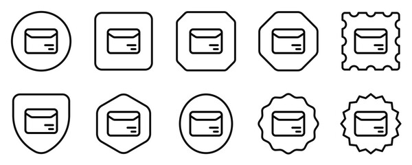Editable mail, document, envelope vector icon. Shipping, delivery, e-commerce, transport, logistics. Part of a big icon set family. Perfect for web and app interfaces, presentations, infographics, etc