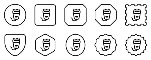 Editable hair clipper vector icon. Barbershop, lifestyle, grooming. Part of a big icon set family. Perfect for web and app interfaces, presentations, infographics, etc