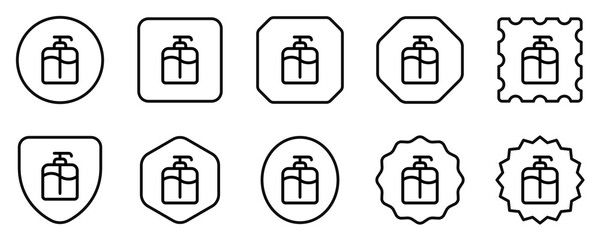 Editable shampoo pump bottle vector icon. Barbershop, lifestyle, grooming. Part of a big icon set family. Perfect for web and app interfaces, presentations, infographics, etc