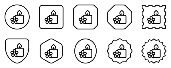 Fototapeta premium Editable aromatic candle vector icon. Wellness, spa, relaxation. Part of a big icon set family. Perfect for web and app interfaces, presentations, infographics, etc