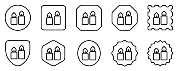 Editable candles vector icon. Wellness, spa, relaxation. Part of a big icon set family. Perfect for web and app interfaces, presentations, infographics, etc