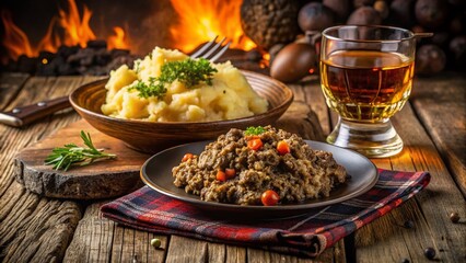 Haggis, Neeps, and Tatties with Scotch Whisky - Burns Night Celebration
