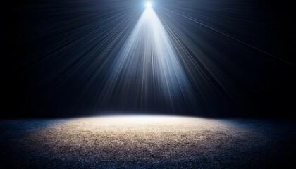 Obraz premium the bright spotlight in darkness