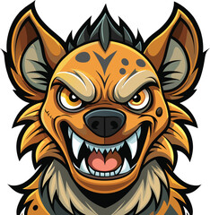 Obraz premium Vector mascot terrible Hyena 