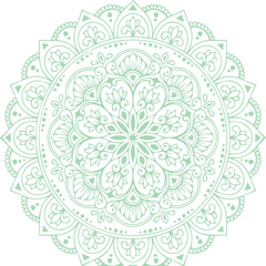 Beautiful flower art and mandala vector design