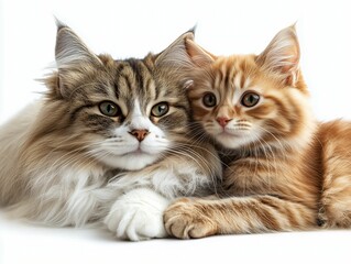 Cute Companionship: 2 Cats Together