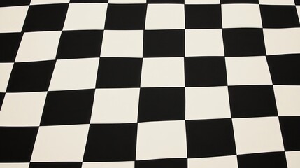 Abstract Checkerboard Pattern: Black and White Geometric Design