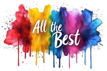 All the best with  calligraphy background.
