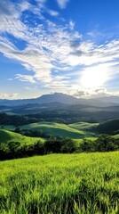 Obraz premium A photography tour on an ecofarm, capturing scenic landscapes, wildlife, and sustainable farming activities