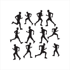 silhouettes of people