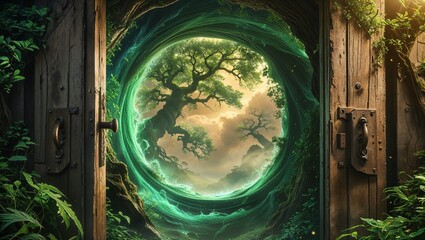 green grass in the window