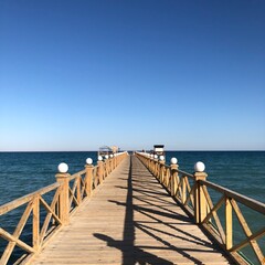 Obraz premium pier on the beach