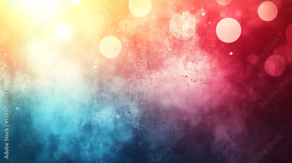 Aufkleber abstract colorful bokeh: a vibrant and dynamic abstract backdrop, featuring a mesmerizing blend of b