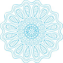 Beautiful flower art and mandala vector design