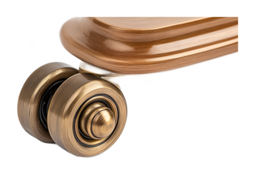 furniture caster wheel isolated on white background 